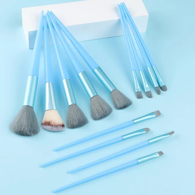 Conjunto de pincéis de maquiagem, 13 peças, profissional, base macia, pó, corretivo, sombra, delineador, blush, maquiagem cosmética, ferramenta de beleza — image 9