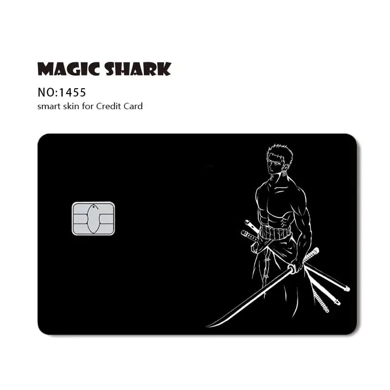 Hot Sale Maigc Shark Anime Chopper Luffy Nami Waterproof Front Side Sticker Film Skin for Credit Debit Card