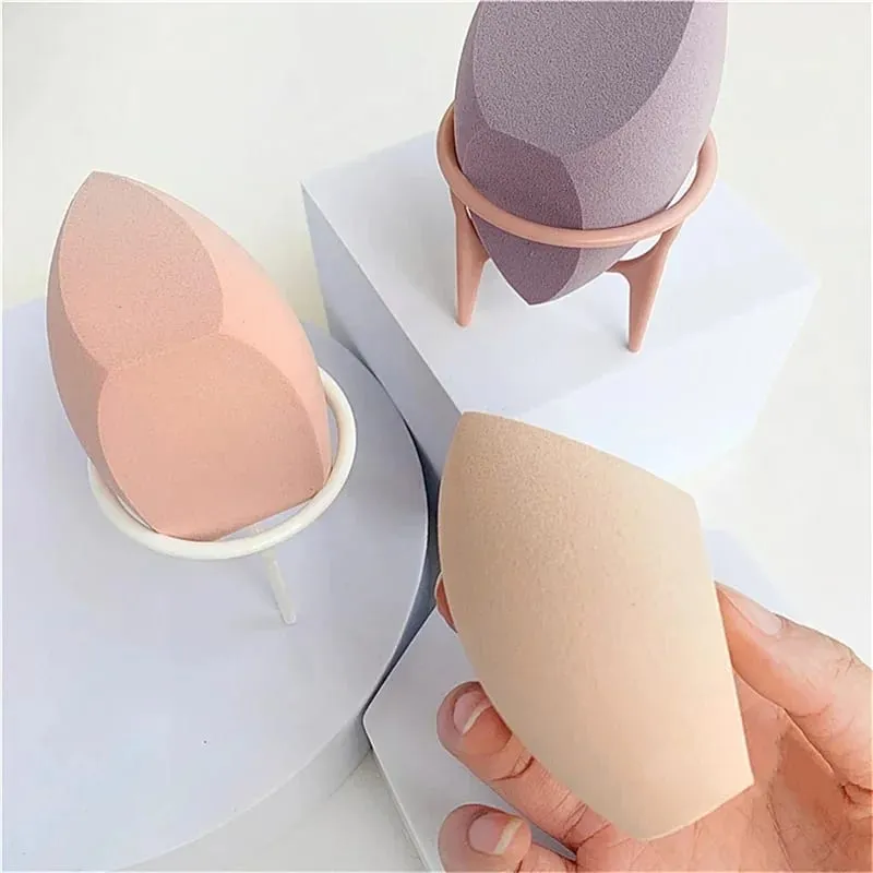 Esponja de maquiagem de tamanho grande, molhado e seco, dupla utilização, base macia, esponja de pó, creme suave, acessórios de ferramentas de maquiagem