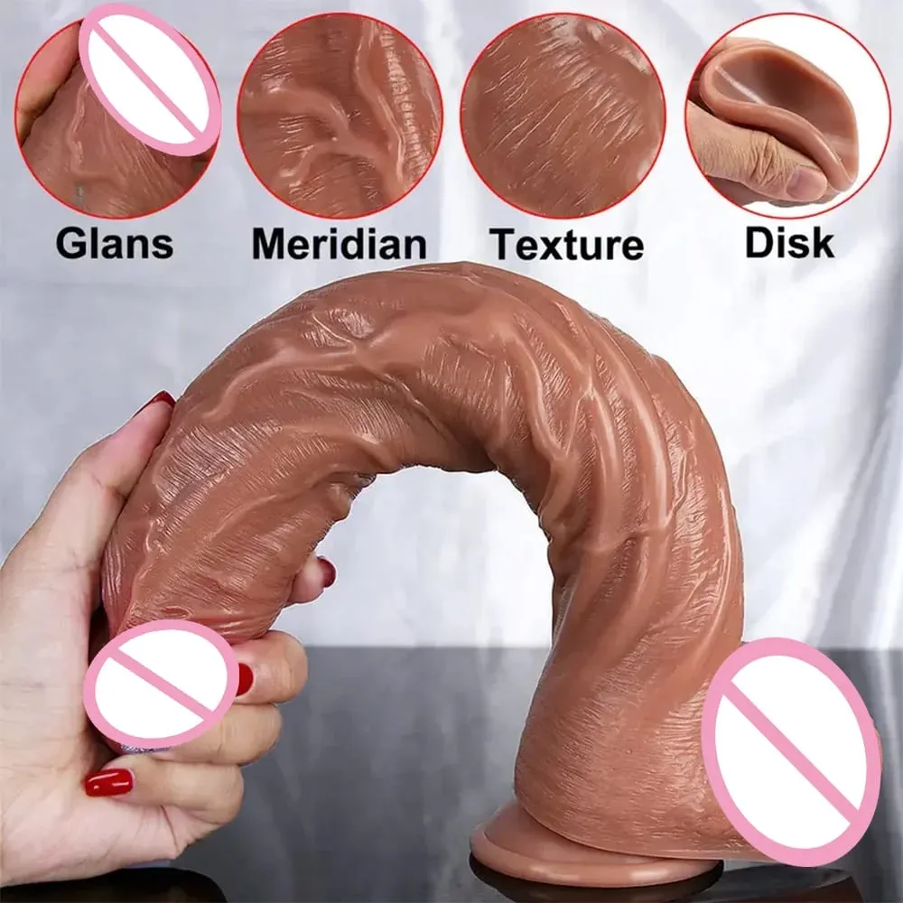 Enorme grosso realista vibrador grande pênis dupla penetração anal plug vagina masturbador falso pau adulto brinquedo sexual para mulheres sexuales