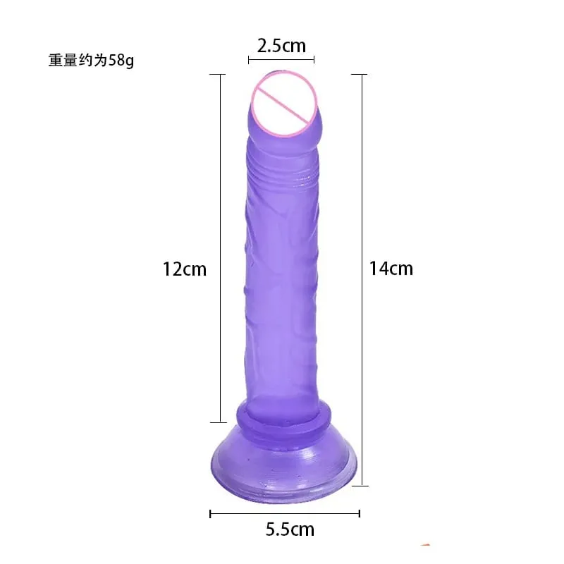 KWD Erotic Soft Jelly Dildo Anal Butt Plug Realistic Strong Suction Cup Adult Toys G-spot Orgasm Big Penis Sex Toys For Woman