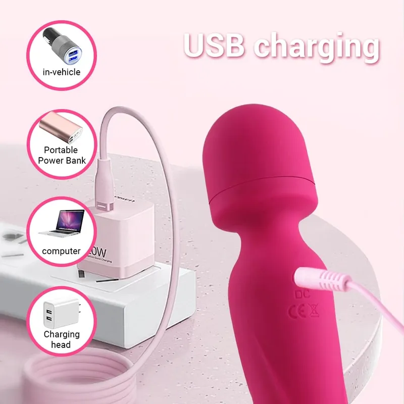 強力 AV 魔棒假陽具振動器女式陰蒂刺激器色情玩具 G 點陰道按摩器成人性玩具女性用 — image 4