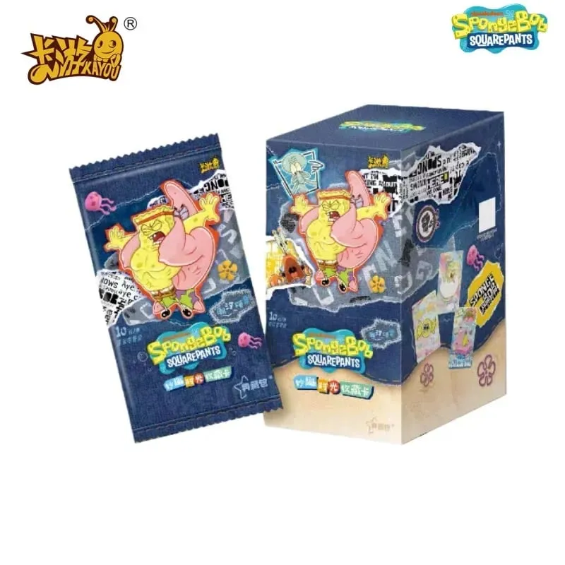 SpongeBob SquarePants Card Patrick Star Fun Time Gift Box Collection Cards ChildrenGifts Rare Collections Gift Toy