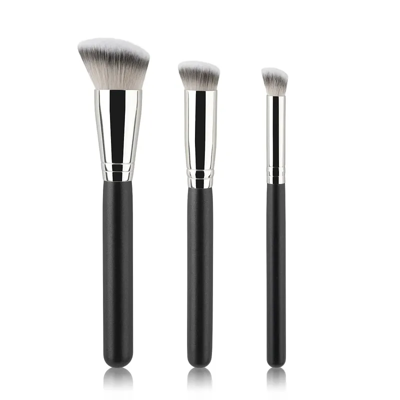 1/3 pçs fundação corretivo escova premium contorno blush escovas impecável sob o olho denso rosto pincel de maquiagem para misturar