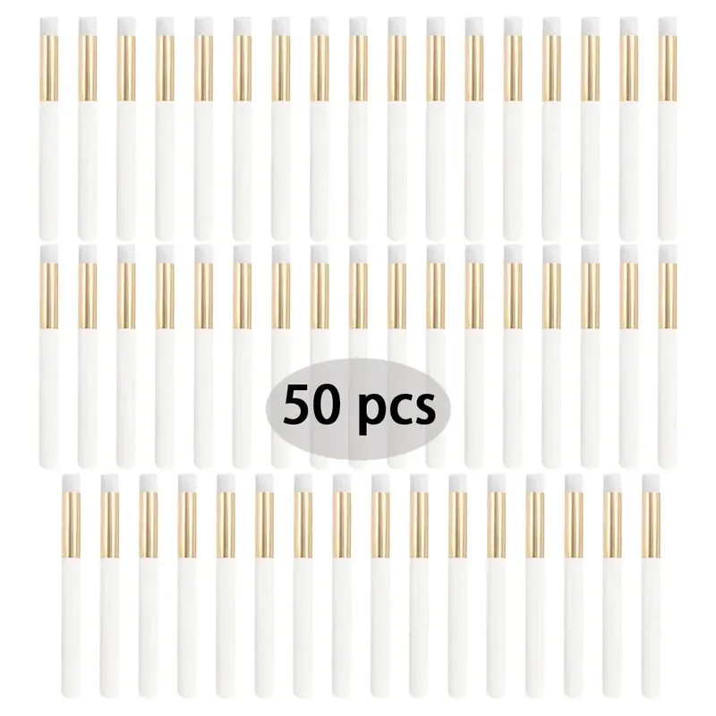 50 pçs profissional macio lash extensão shampoo escovas limpeza profunda cílios sobrancelha nariz casca cuidados salão de beleza suprimentos ferramentas