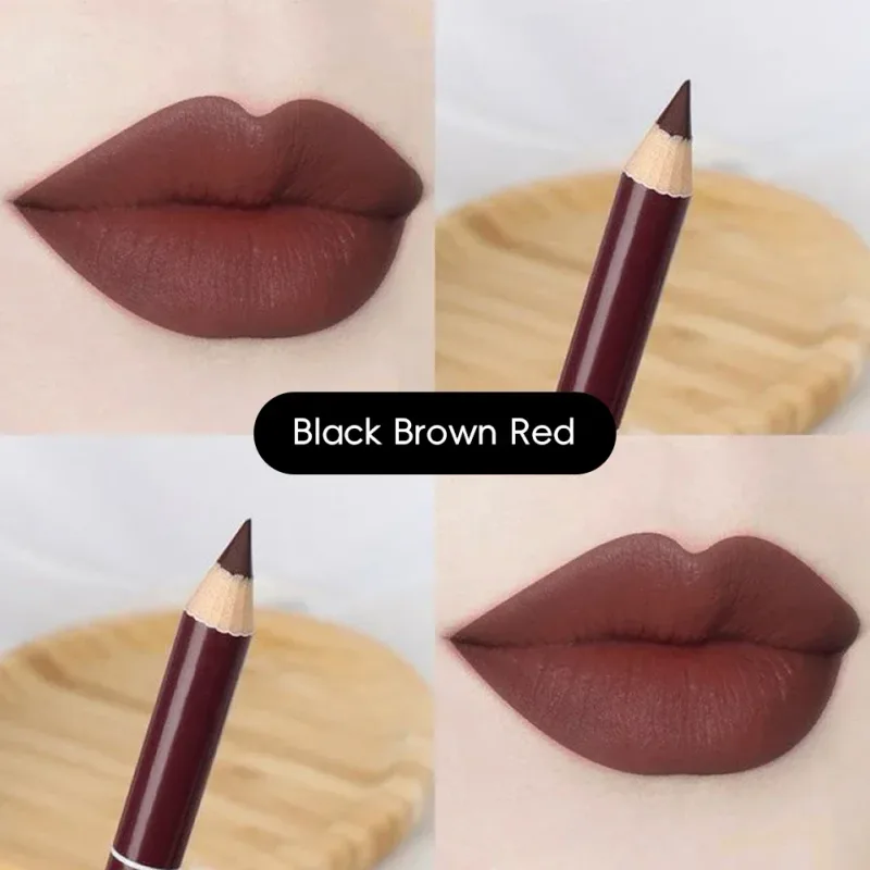 Waterproof Lip Liner Matte Nuede Red Long Lasting Makeup Pens Non-stick Cup Lipstick Women Party Makeup Lip Cosmetics