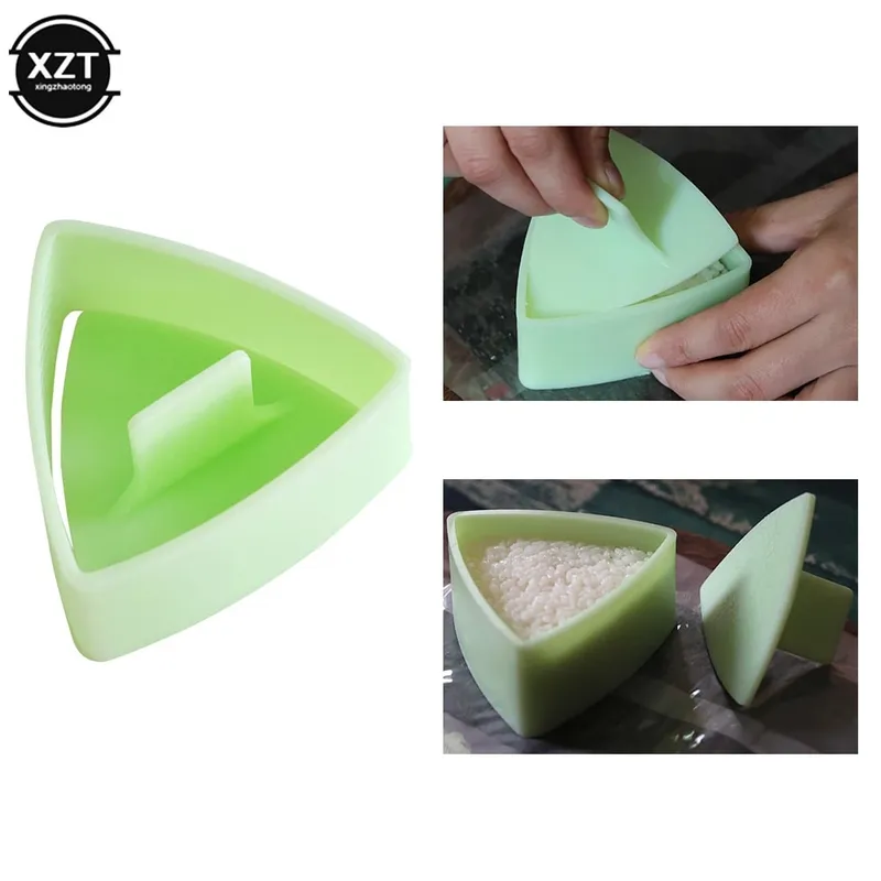 Criativo novo diy sushi molde onigiri arroz bola imprensa de alimentos triangular fabricante de sushi molde kit japonês cozinha bento acessórios