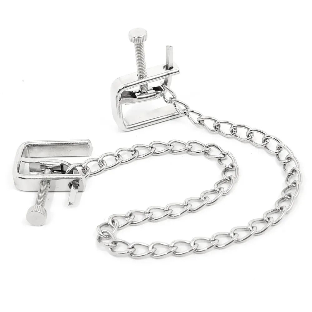 Grampos de mamilo de corrente de metal ajustável bdsm extremo fetiche escravo clipe de mamilo produtos sexuais para adultos jogos de sexo ferramentas produtos eróticos — image 3