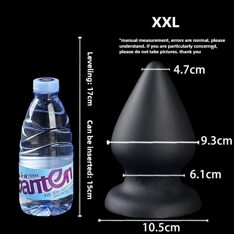 Enorme plugue anal líquido silicone macio cônico butt plug grandes vibradores anais para mulheres homens g-ponto/massagem de próstata 18 + brinquedos sexuais