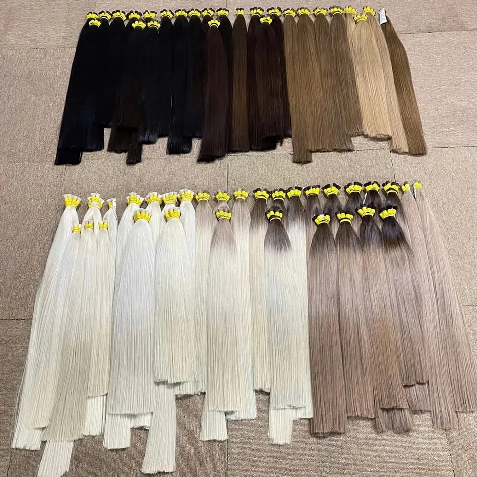 Kein Schuss, 100 % Echthaar-Extensions, Remy-Echthaar, unverarbeitetes natürliches schwarzes indisches Jungfrau-Haar, geflochten für Frauen