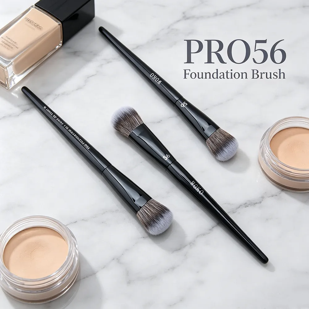 PRO 56 Pincel de base para contorno do rosto, pincéis de maquiagem para base, líquidos, creme, blush, pó, ferramenta de maquiagem para mistura — image 6