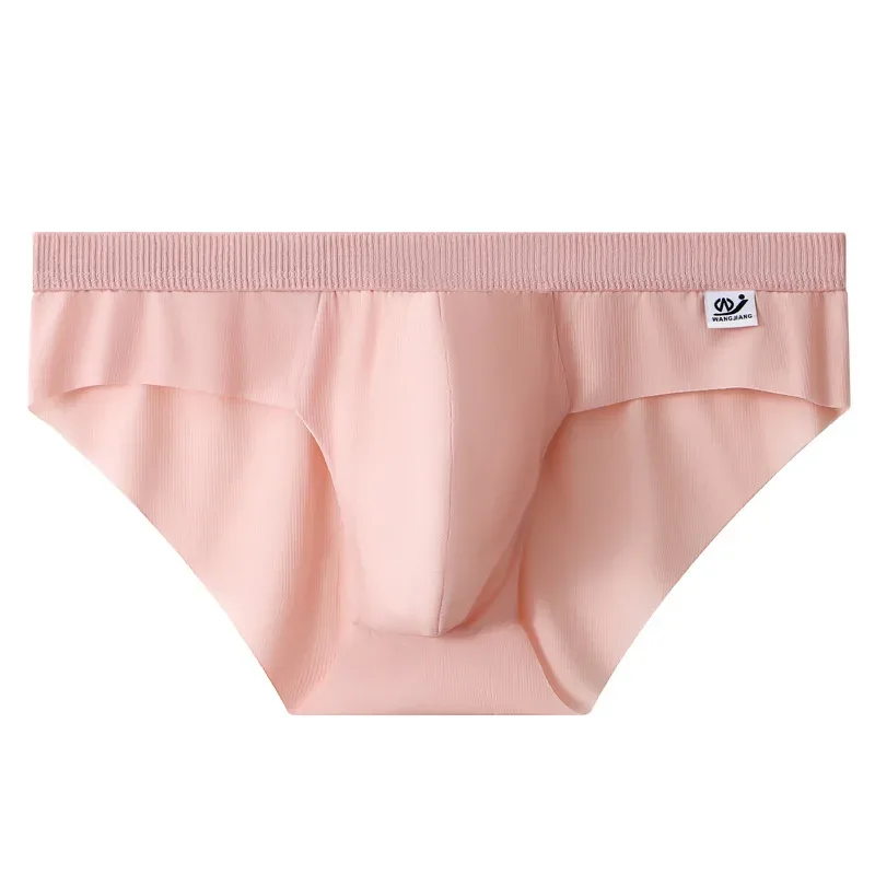 New Arrival Men's Briefs Ice Silk Underwear Seamless Breathable Low Waist Panties Shorts