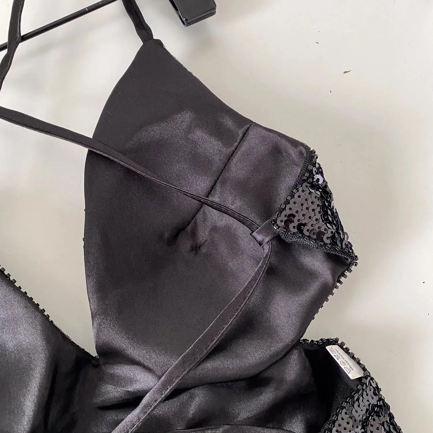 Chique cruzado sem costas lantejoulas arco camis cinta de espaguete regata sexy moda y2k quente menina verão colheita topo