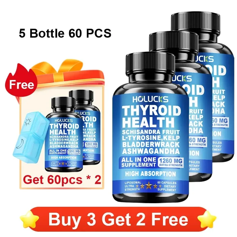 Cápsulas orgânicas de suporte à função tireoidiana com algas de L-tirosina para metabolismo do sistema imunológico, energia diária e foco mental — image 10