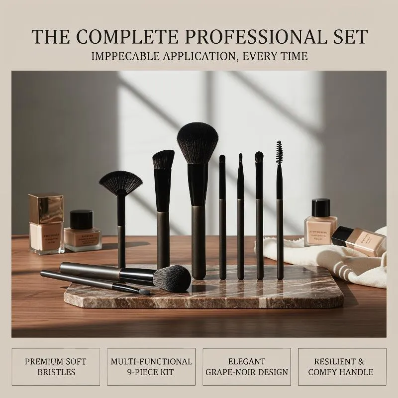 1/9/14 pçs kit de pincéis de maquiagem macio macio ferramentas de maquiagem contorno cosmético sombra de olho iluminador blush beleza compõem escova