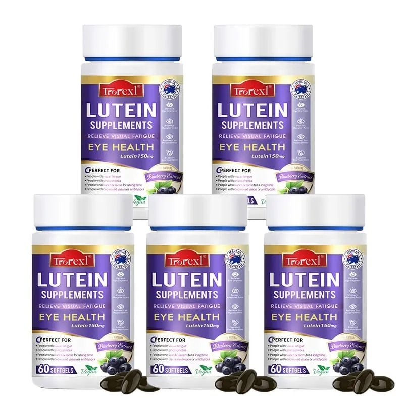 Suplemento de extrato de luteína Trorexl Restore Vision para fadiga ocular, alívio da fadiga ocular, olhos vermelhos e secos