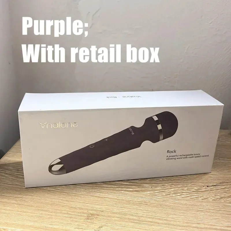 Nalone rock poderoso clitóris vibrador usb recarga varinha mágica av vibrador massageador produto sexual brinquedos sexuais eróticos para mulher
