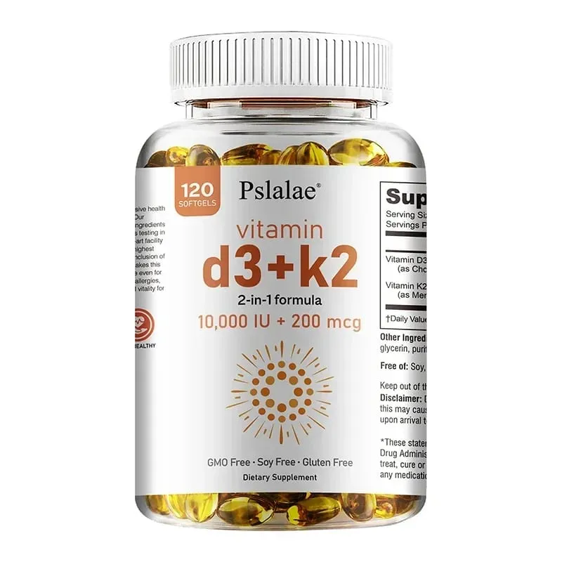 Vitamin D3 with K2 - Immune Support Healthy Muscle Function and Bone Health for Heart Joint Health