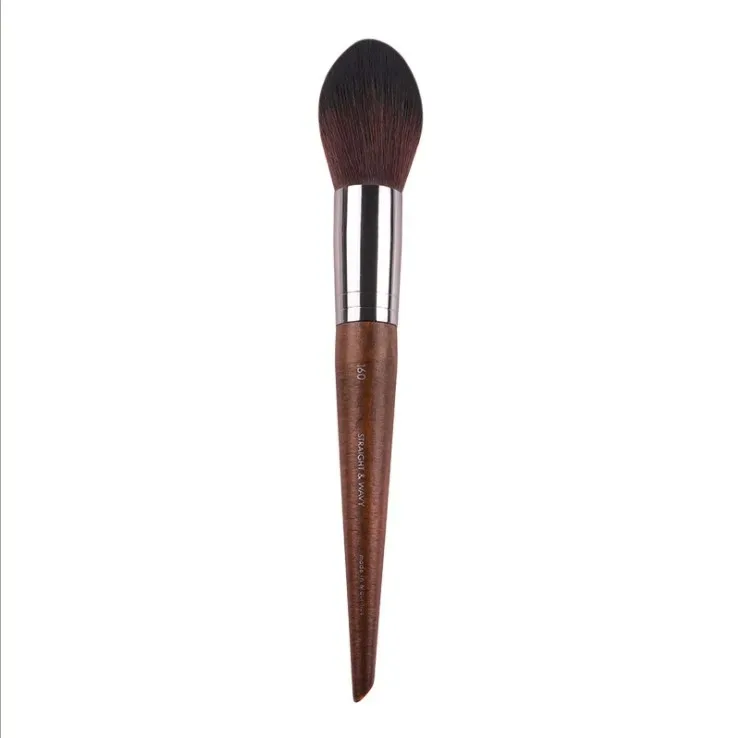 1pc mf pincéis de maquiagem de madeira natural macio pó fundação corretivo compõem escova blush sombra de cabelo sintético ferramentas de alta qualidade