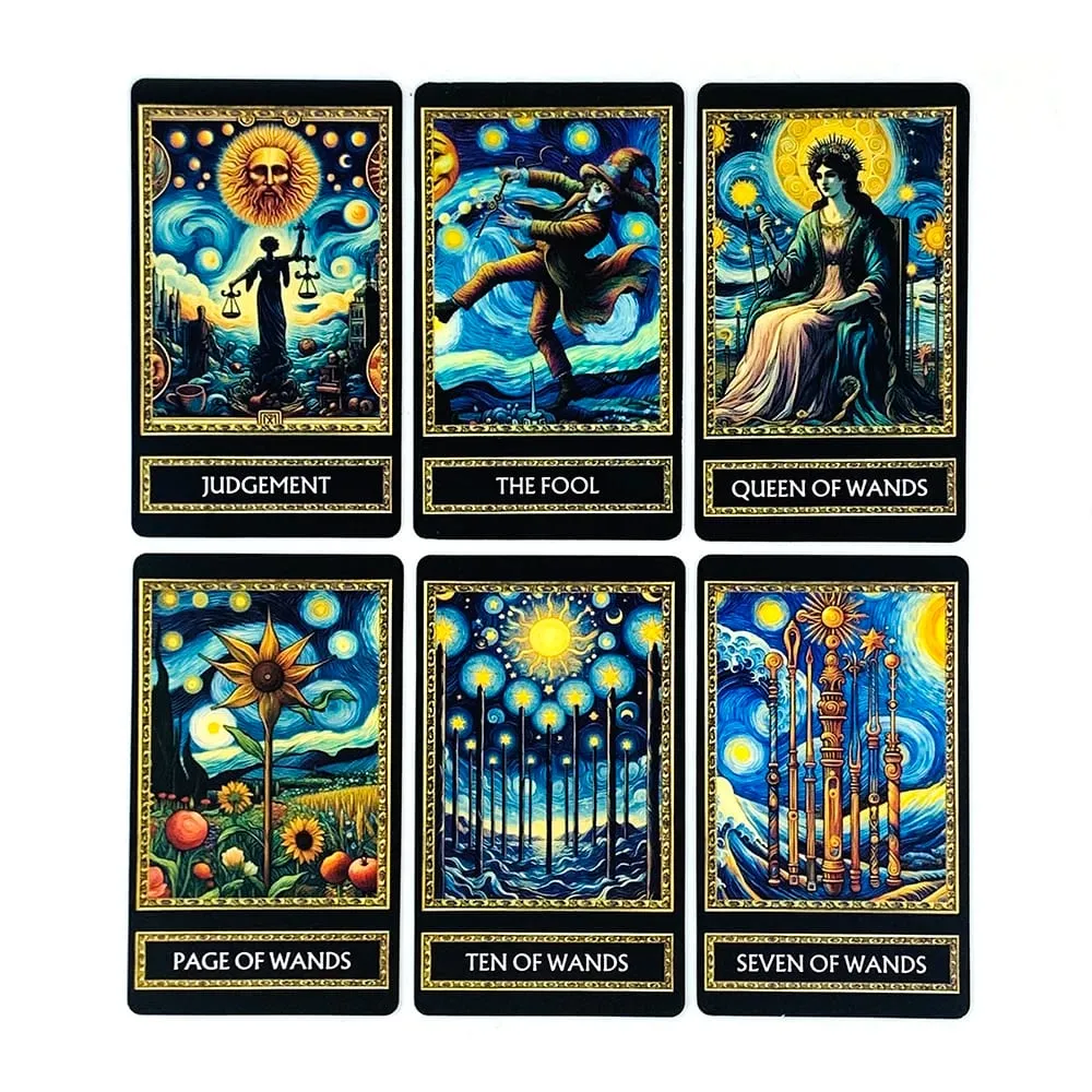 全新塔羅牌 78 張牌英文版算命占卜牌遊戲適合家庭聚會紙牌遊戲新年禮物
