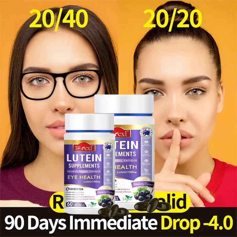 Suplemento de extrato de luteína Trorexl Restore Vision para fadiga ocular, alívio da fadiga ocular, olhos vermelhos e secos