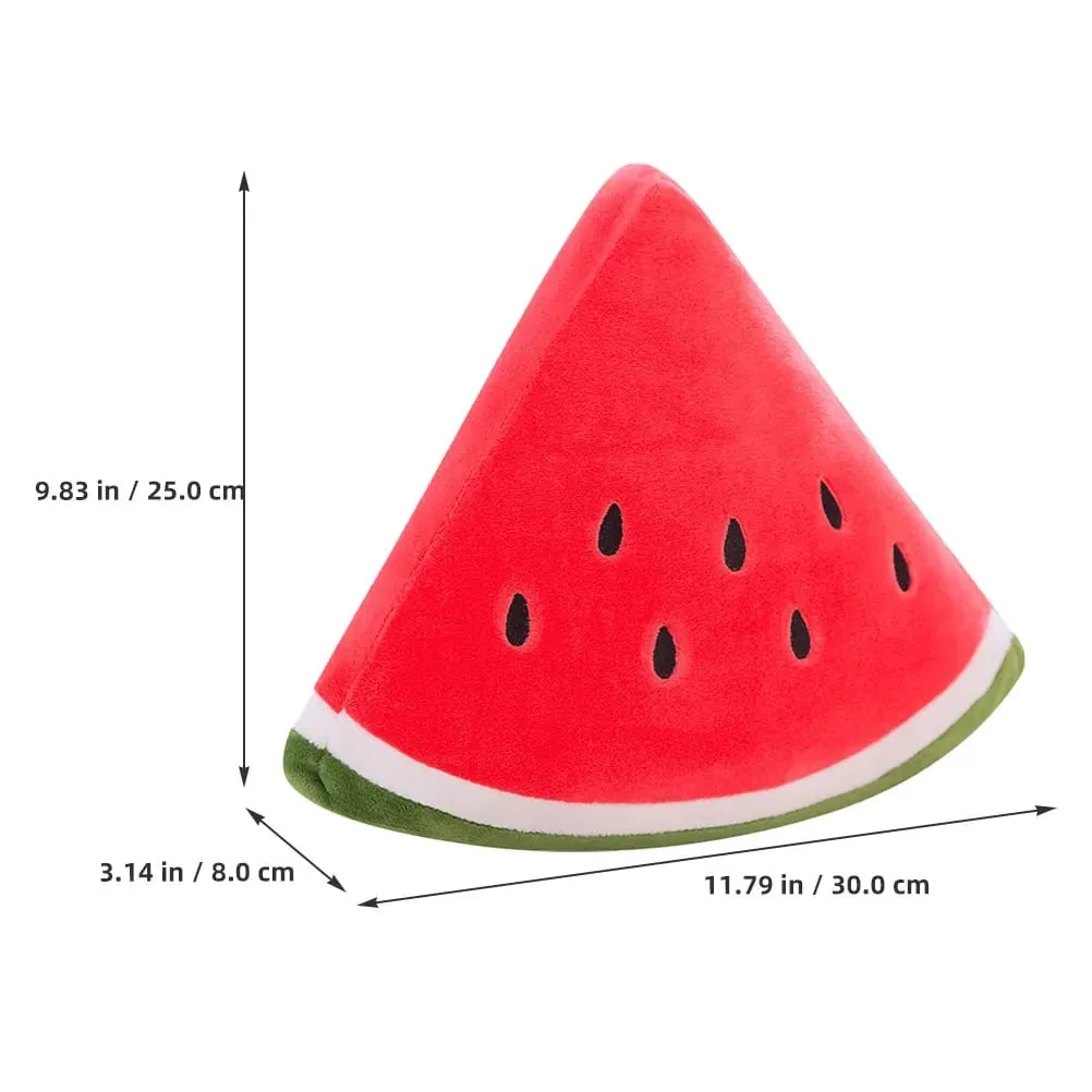Lovely Watermelon Themed Throw Pillow Soft Supple Home Decor Cushion for Couch Sofa Bedroom Office Car and Living Space