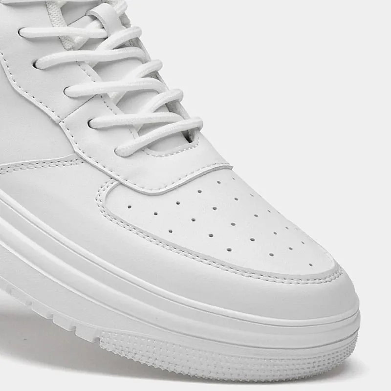 2026 novos sapatos crescentes de altura para homens 8cm tênis elevador invisível branco leathe esporte zapatillas de hombre tamanho grande 46