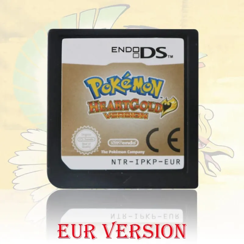 (USA EUR AUS) Pokemon Black White 1/2 Version High Quality Authentic 1:1 Replica DS Video Game Cartridge For DS 2DS 3DS Console