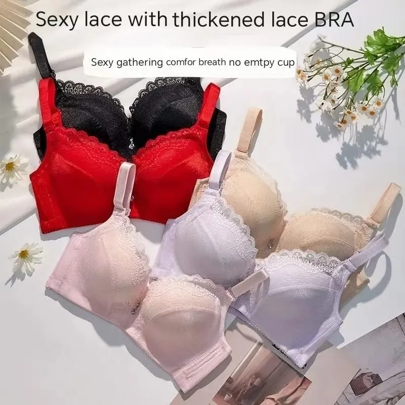 Sutiã push up extremo de 8 cm para peito plano, lingerie ultra acolchoada sem fio cria decote — image 4