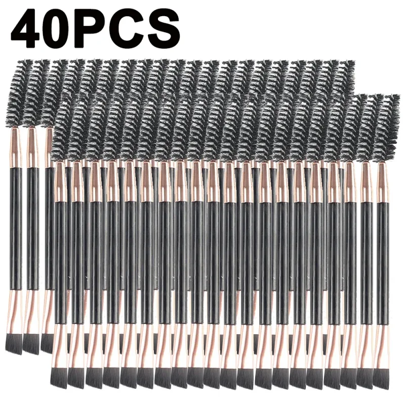 Double-headed Angled Eyebrow Brush Eyelash Comb Professional Makeup Brushes for Brow Eyelash Extension High Quality Eye Brushes