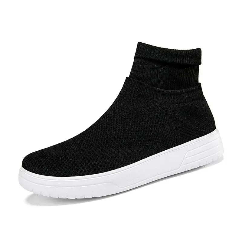 Sock Shoes for Men Spring 2026 New Couple Socks Breathable Mesh High Top Casual Shoes for Men One Foot Thick Soled Sneakers Men