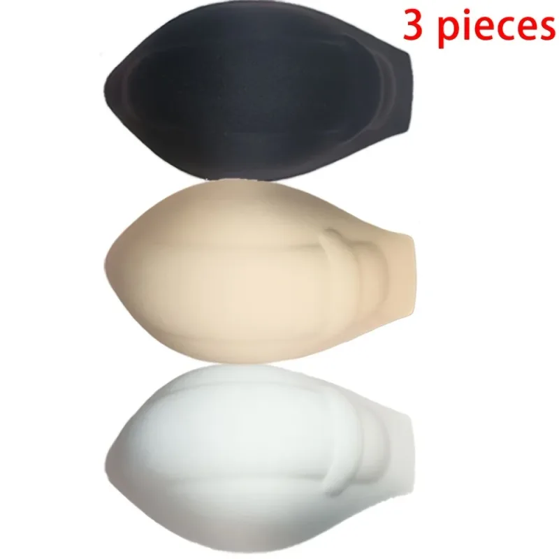 1/3pc masculino realce roupa interior almofada à prova de luz material esponja 3d ponto convexo design adequado troncos de natação outras ocasiões