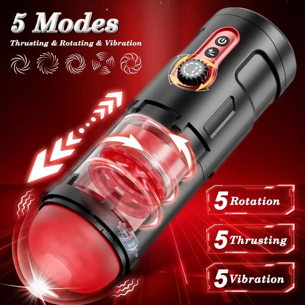 Masturbador masculino automático, rotação telescópica, máquina de sucção, pistão, boquete, produtos adultos, masturbação, brinquedo sexual para homens