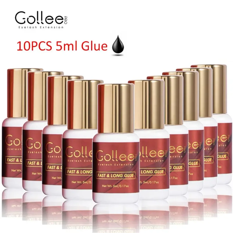 Gollee Professional Eyelash Glue Eyelash Extension Fast Drying Long Strong Lash Glue False Eye Lash Adhesive
