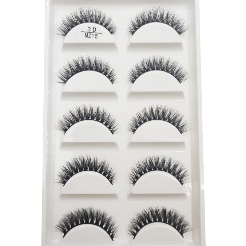 Novo 28 estilos 5 pares de cílios postiços de vison natural maquiagem extensão de cílios falsos cílios postiços maquiagem beleza cilios
