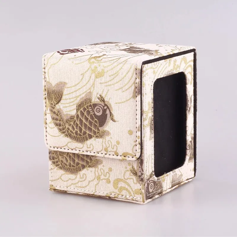 120+ Trading Card Deck Box With Display Window MTG PTCG TCG Board Games Collectible Card Cases YGO Magnetic Organiser Case Gift