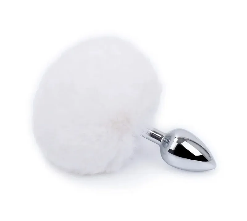 Metal Plush Rabbit Tail Anal Plug Butt Plug Prostate Massager Rabbit Ear BDSM Cosplay Erotic Sex Toys for Women Adults Sex Game