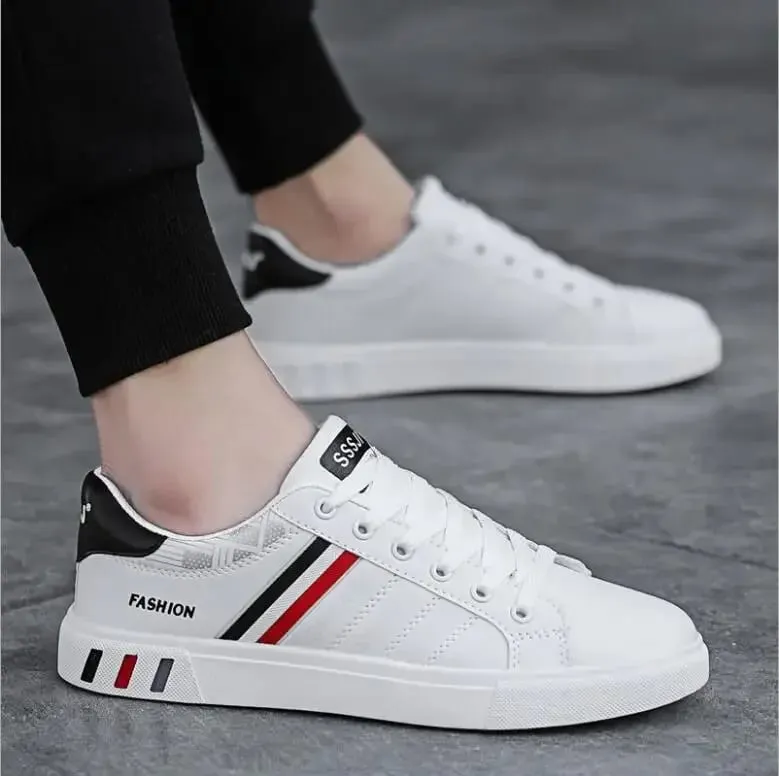 Moda tênis masculino vulcanizar sapatos grossos planos confortáveis ​​primavera outono plataforma sapatos masculinos esportes casuais sapatos brancos 2025