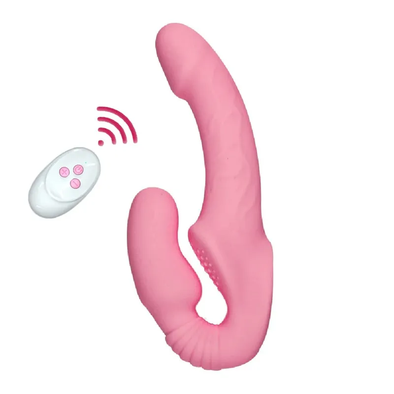 Strapless Strap-on Vibrador Vibrador com Controle Remoto para Mulheres Casais Lésbicos G Spot Brinquedos Sexuais Com Clitóris Estimulador Adulto