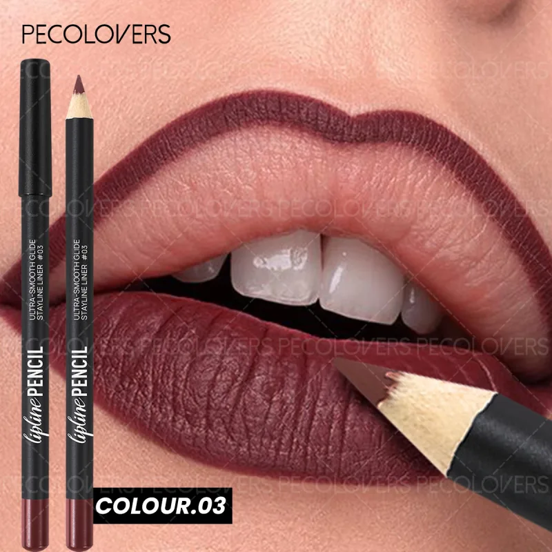 Long-Lasting Matte Lip Liner Sweat-Resistant Smudge-Free Durable & Smooth Lipliner For Makeup Newbies & Enthusiasts