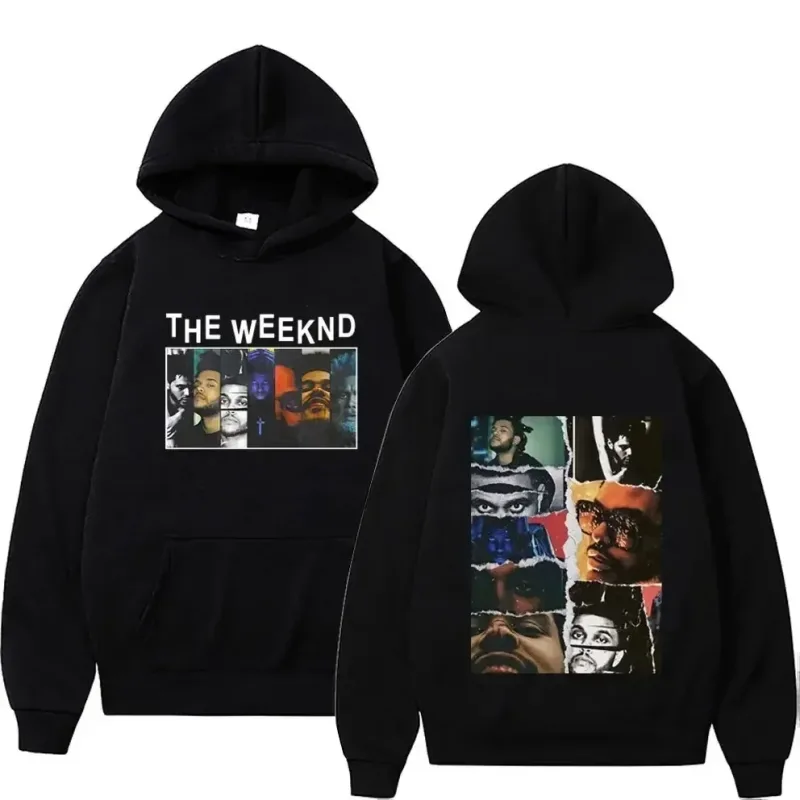 Retro The Weeknd Graphic Hoodie After Hours Til Dawn Oversized Sweatshirt Men's Women's Hip Hop Rock Hoodies Harajuku Streetwear