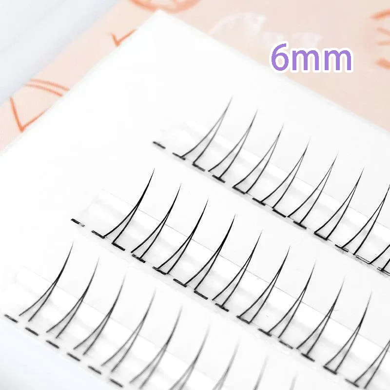 J onda v forma sob cílios quadrinhos olho cílios naturais inferiores cílios macios manga cílios cachos cachos maquiagem coreana