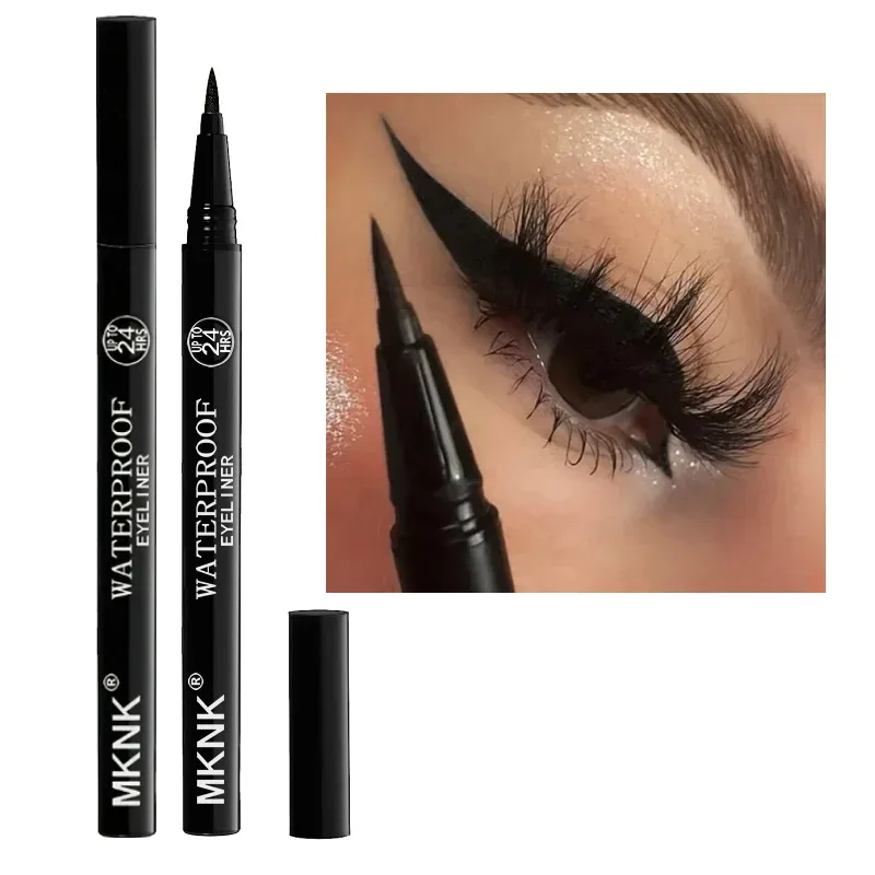 Common Eyeliner for Men and Women Waterproof Long-lasting Fast Drying Black Eyeliner Pen Men's Eyeliner Eye Makeup Cosmetics