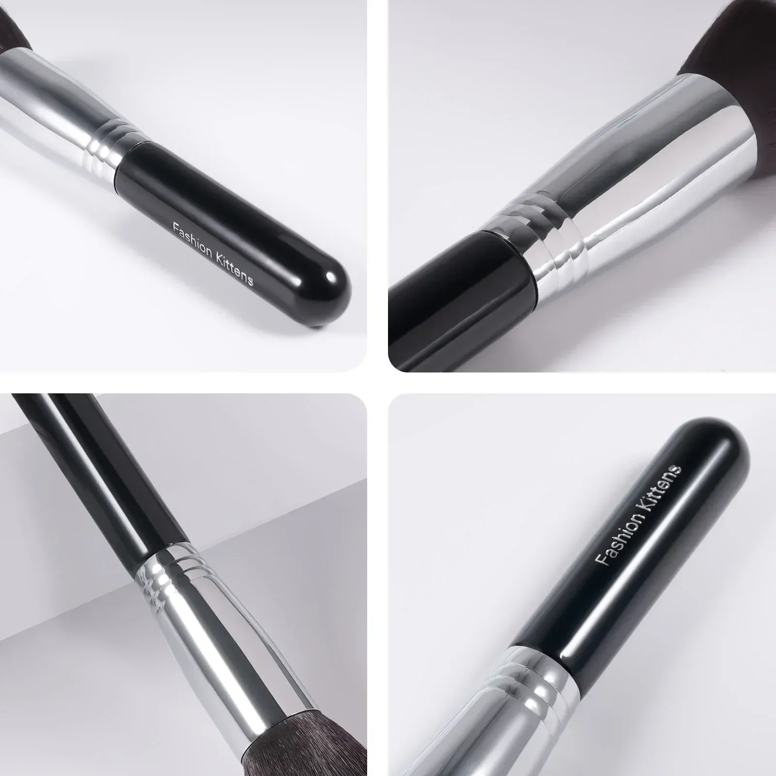 Pincel de pó profissional pincéis de maquiagem preto multifuncional fundação blush escultura bronzer escova compõem ferramentas