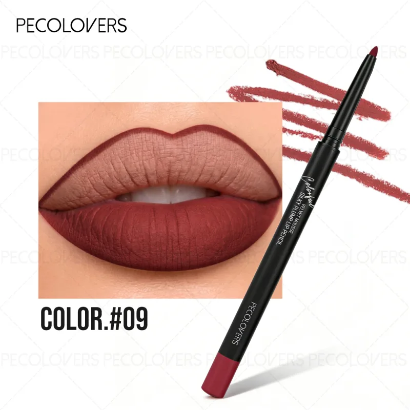 Matte Lip Liner Natural Lipstick Pen for All Light Types Accurate Defind Lip Lines Nude Pink Beige Red Tones Daily Makeup