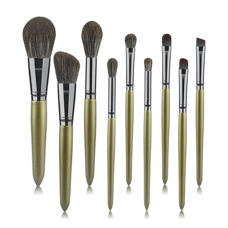 9PCS Makeup Brushes Set Eye Shadow Foundation Powder Contour Makeup Brush Cosmetic Beauty Tool Kit Free Shipping