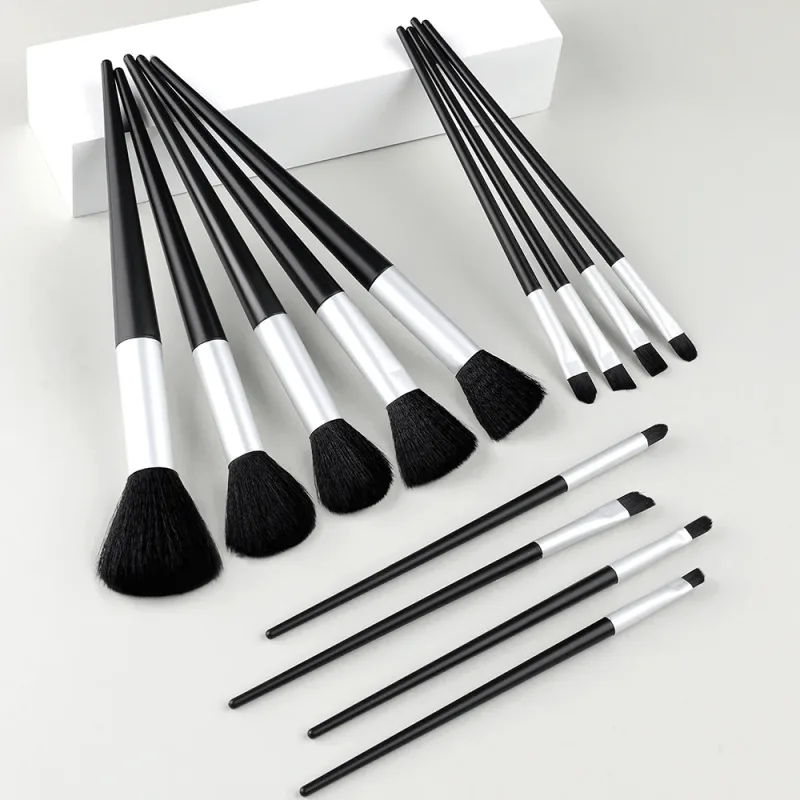 Conjunto de pincéis de maquiagem, 13 peças, profissional, base macia, pó, corretivo, sombra, delineador, blush, maquiagem cosmética, ferramenta de beleza — image 13