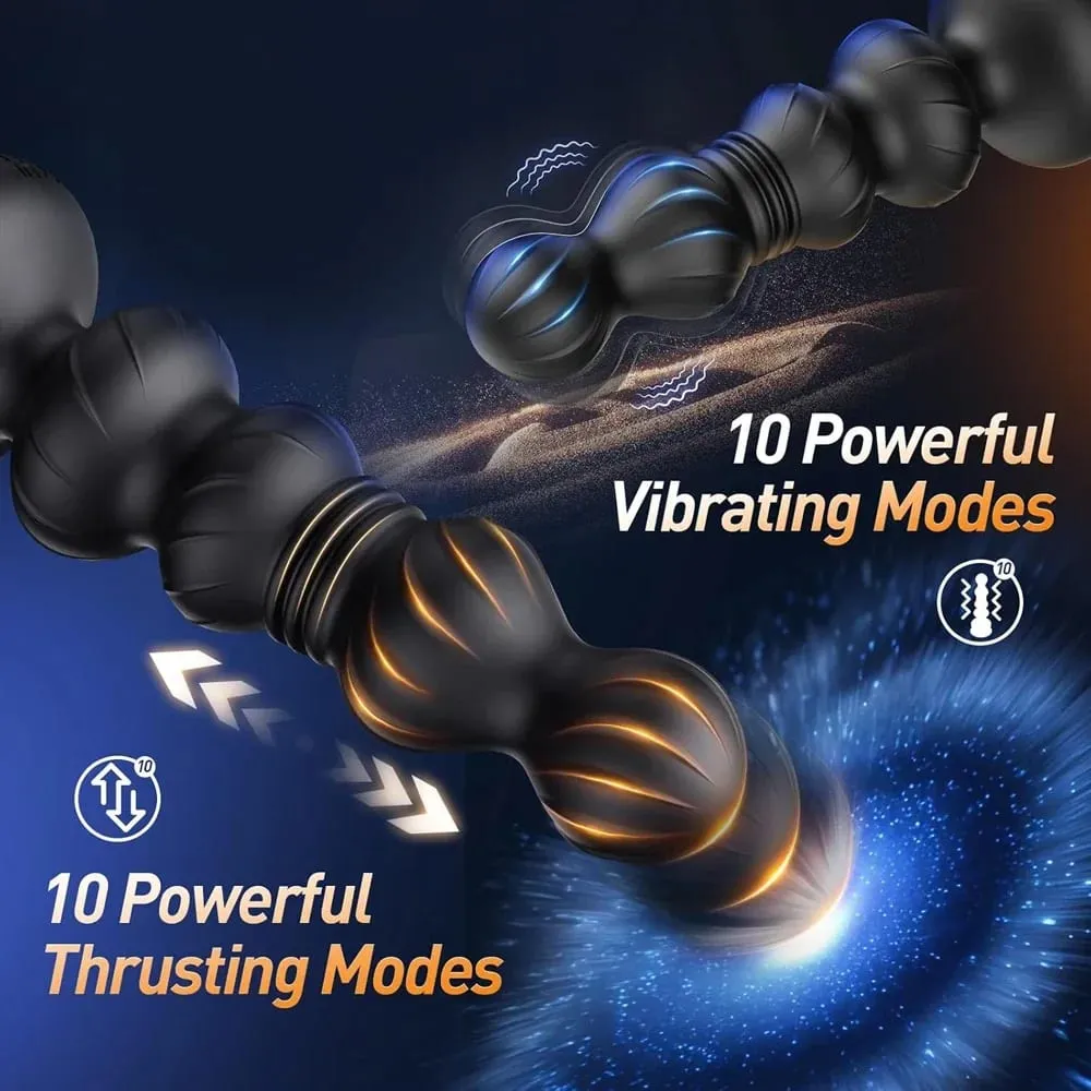 Contas anais vibratórias com controle remoto, aplicativo para massageador de próstata gay, plugue anal, vibrador com ventosa, brinquedo sexual para homens