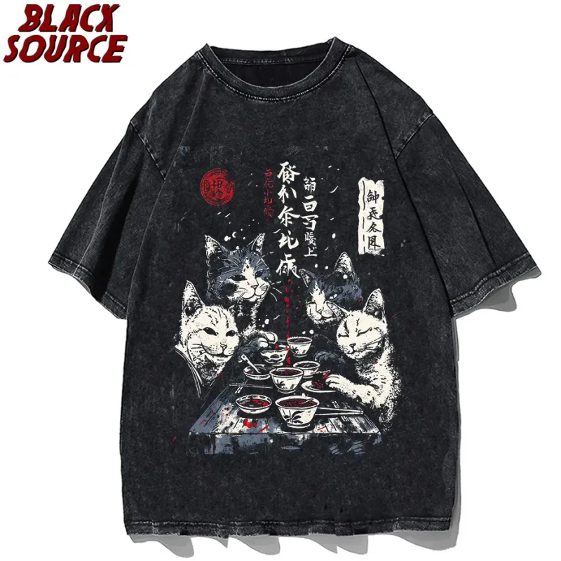 T078 Cute Cartoon Cow Print Hoodie, Washed Neutral Style Pullover Sweatshirt, Fashion Trend Casual Streetwear Daily Wear