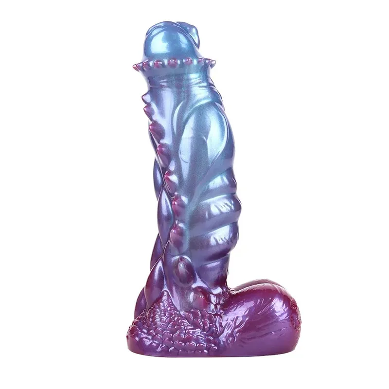 Anal Plug Dildo Pearl Blue Fantasy Muscle Alien Shape Anal Plug Dildo G-Spot Stimulation Masturbator SM Anal Expansion Sex Toys — image 5